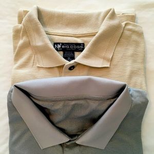 2 pack Big Dog polo shirts, size 4XL.